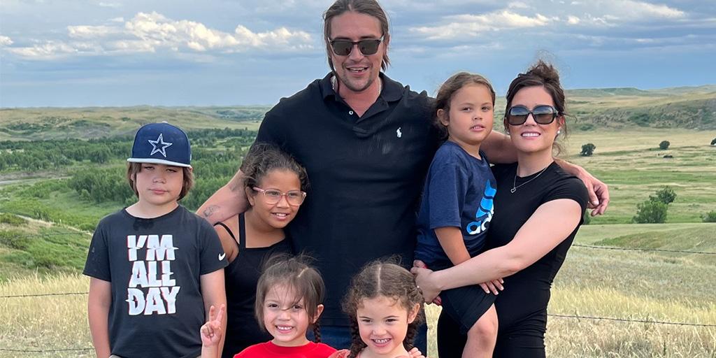 Jordyn and her family, on her family ranch near White Horse, SD on the Cheyenne River Indian Reservation